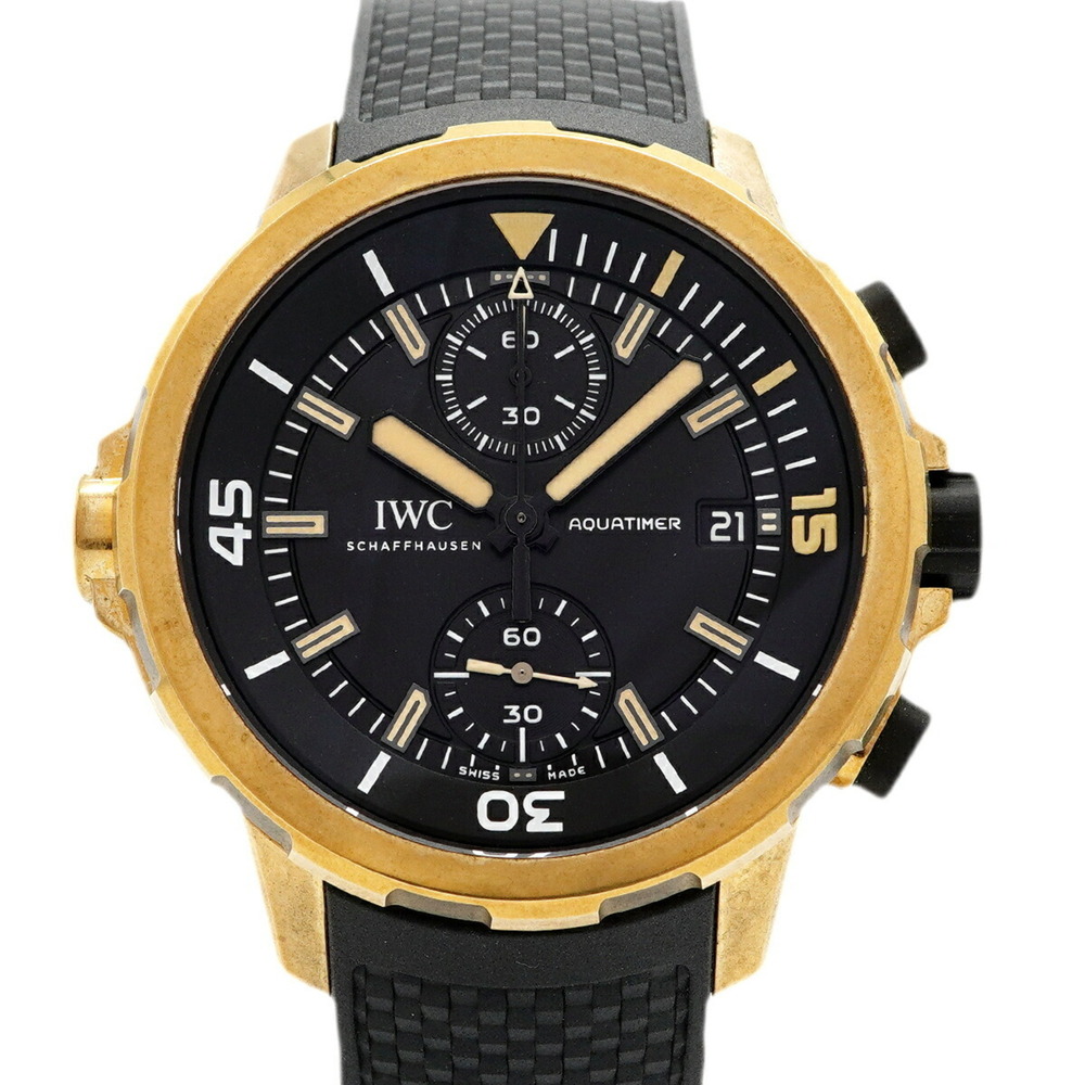 IWC Schaffhausen Aquatimer Expedition Charles Darwin IW379503 Black Dial Men'...